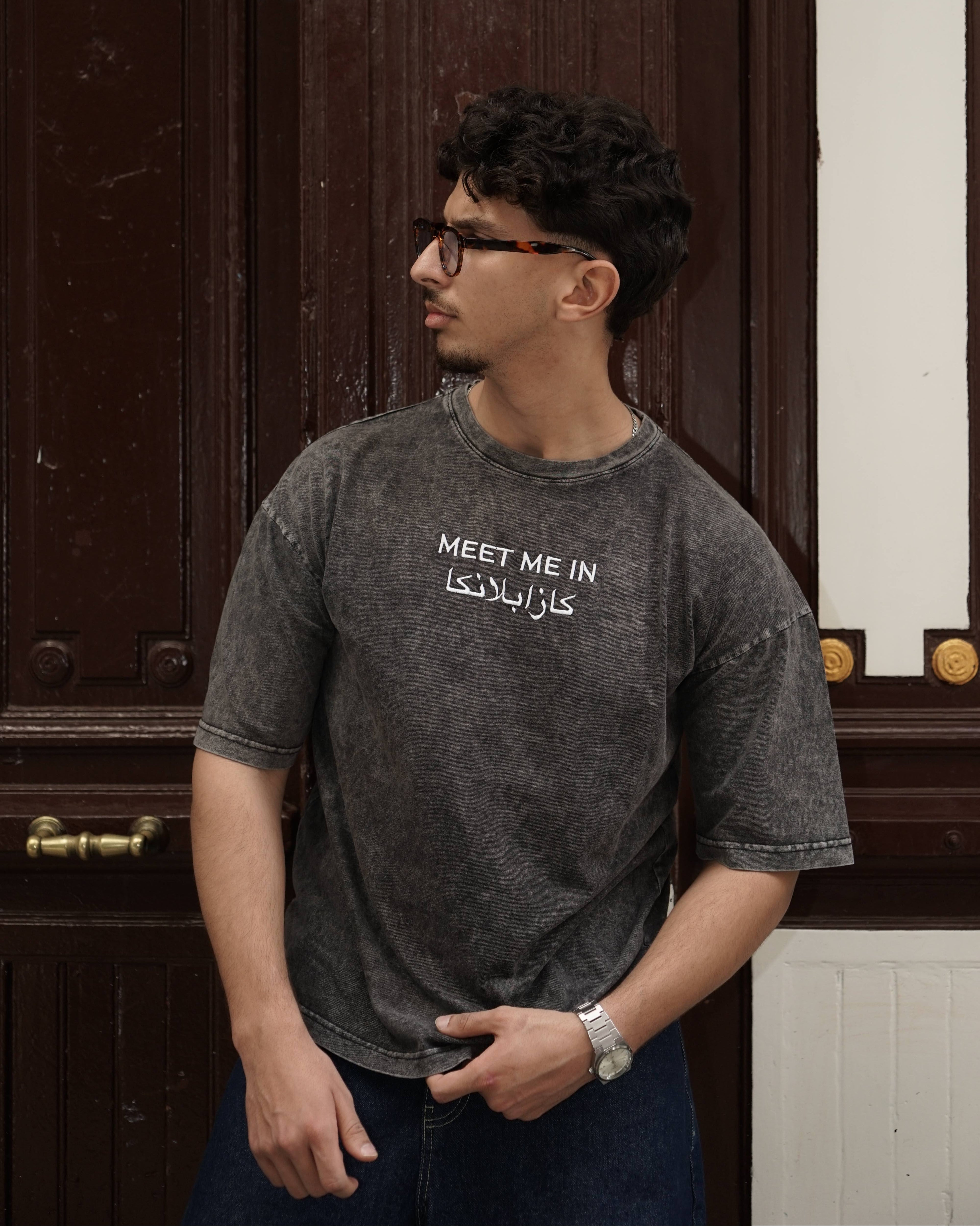 MEET ME in Casa Washed Tee