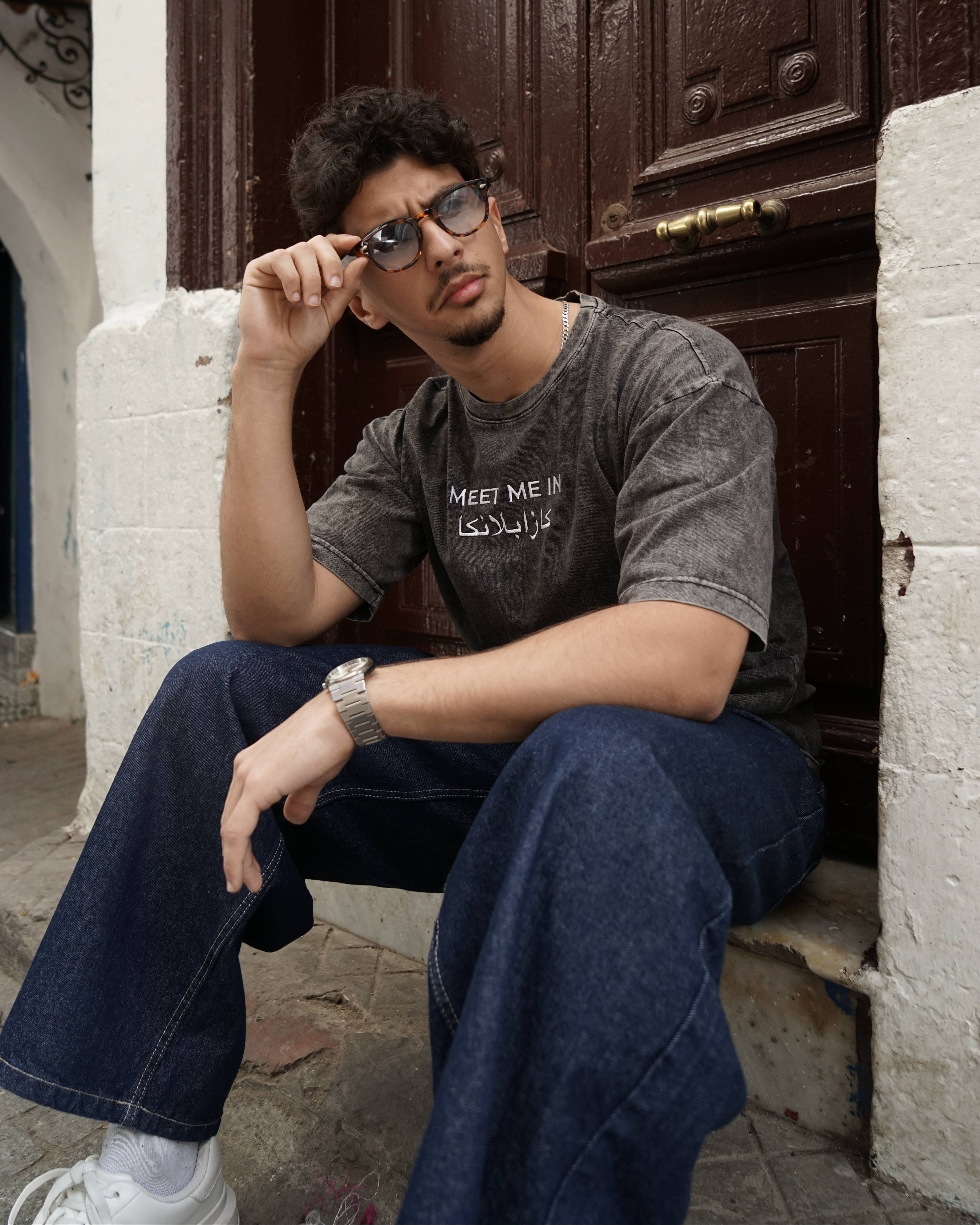 MEET ME in Casa Washed Tee